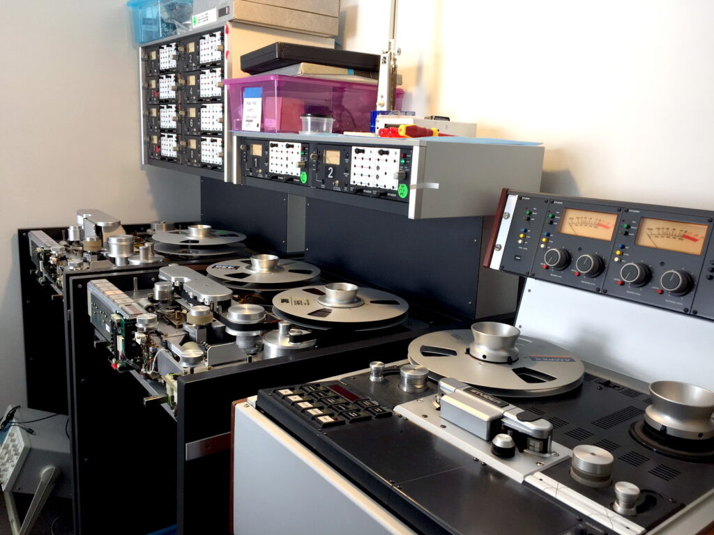photo of two Studer A80s and one Studer A810