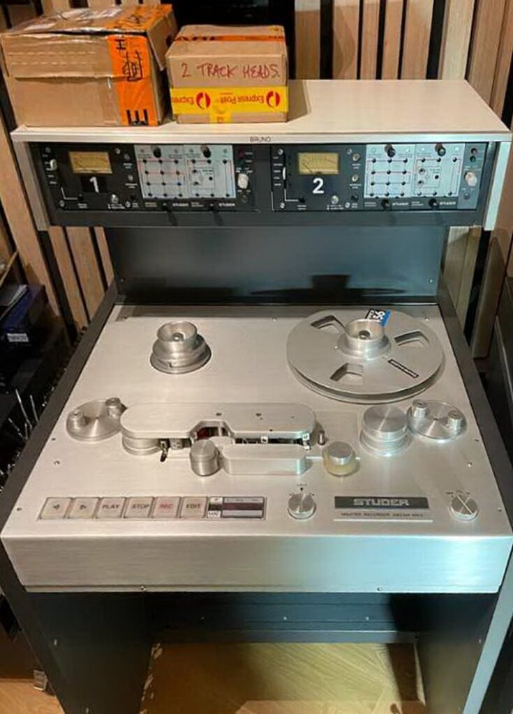 photo shows the completed A80 2 track recorder