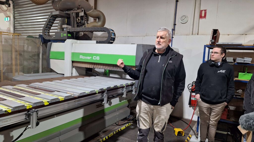 A photo of a CNC Machine for making fingerboards